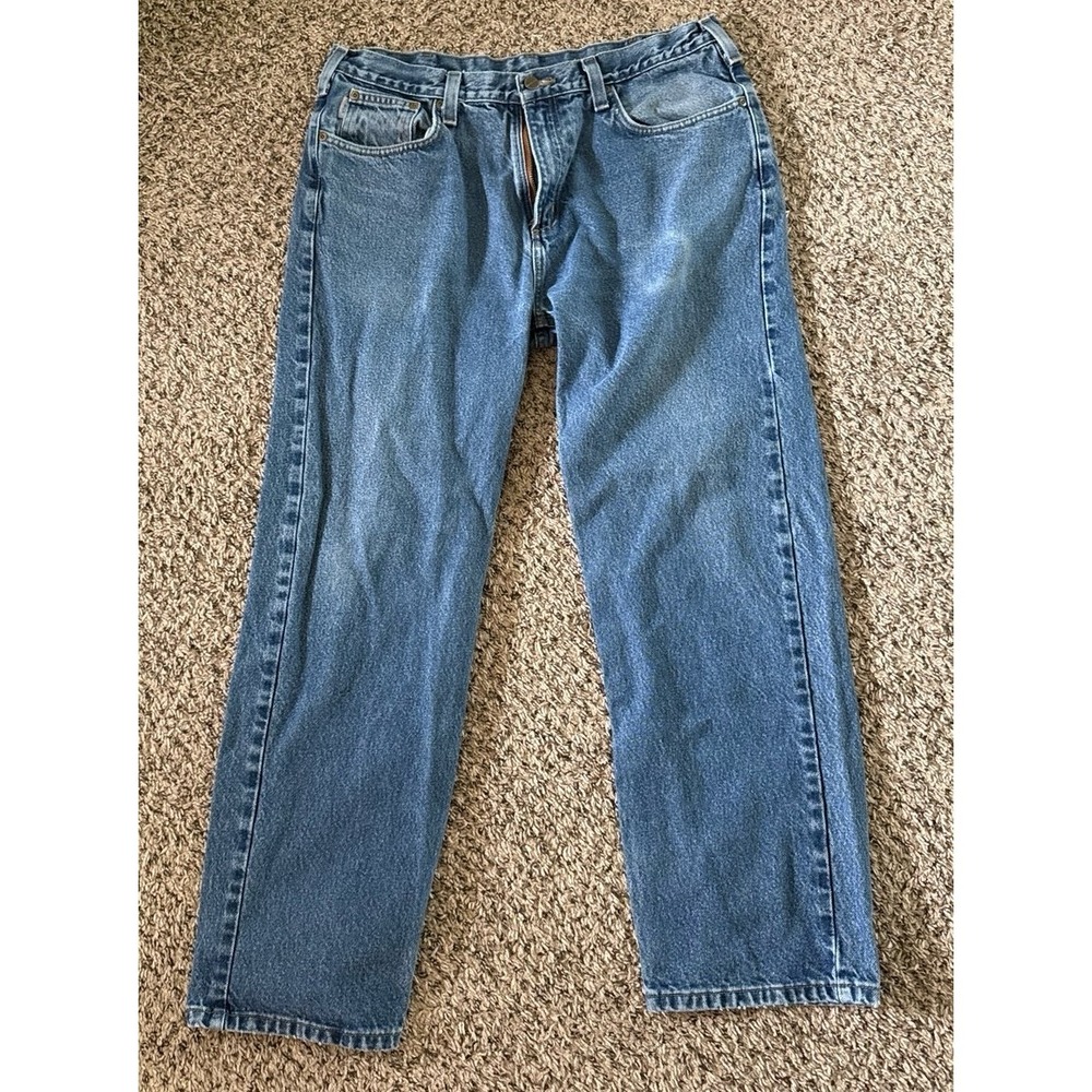 Carhartt Men's Blue Jeans Size 40x30